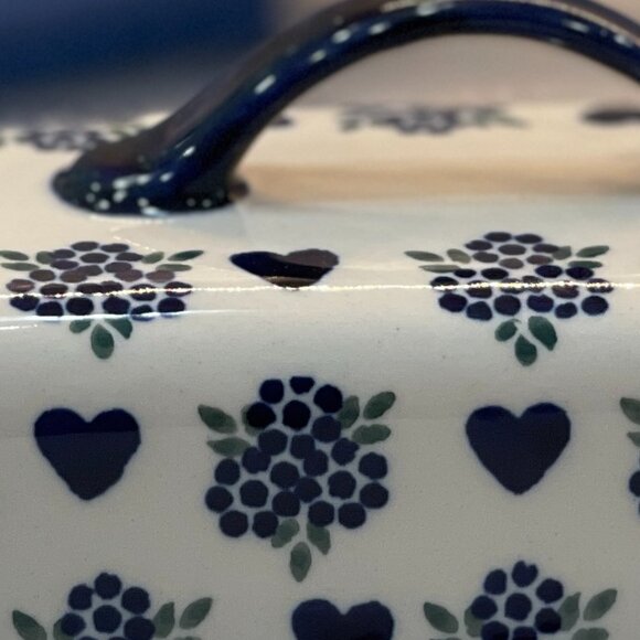 Stunning Handmade Butter Dish Imported from Poland - Picture 5 of 15